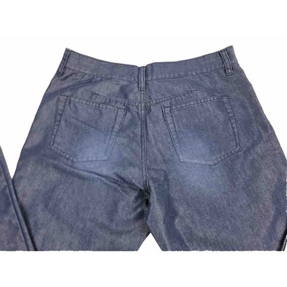 Express Jeans Size 5/6 Stella Bootleg Vintage Denim Metallic Sheen Bootcut - Picture 7 of 9